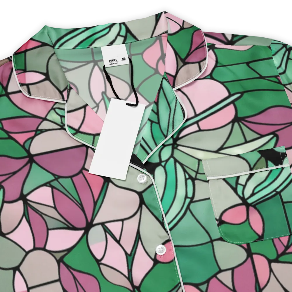 Jade Hummingbird on Women's Short Sleeve Pajama Top — Product details