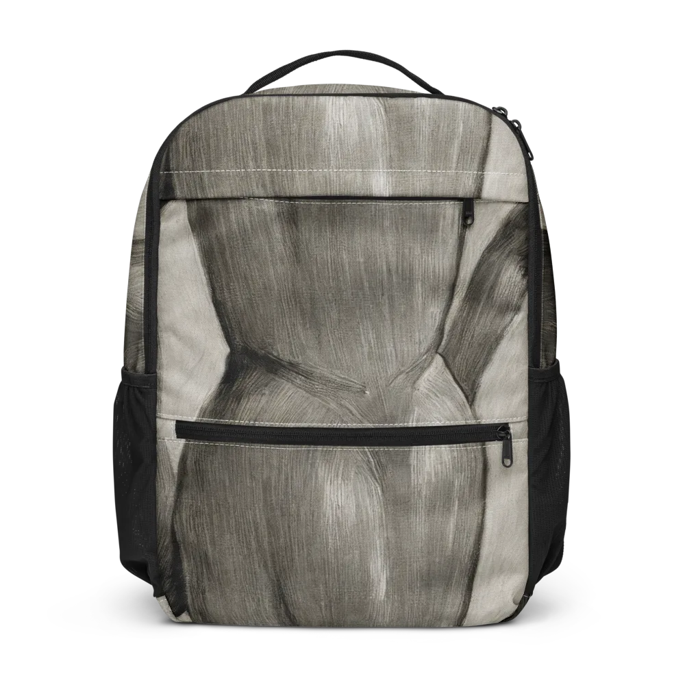 Charcoal Petal on Utility Backpack — Front
