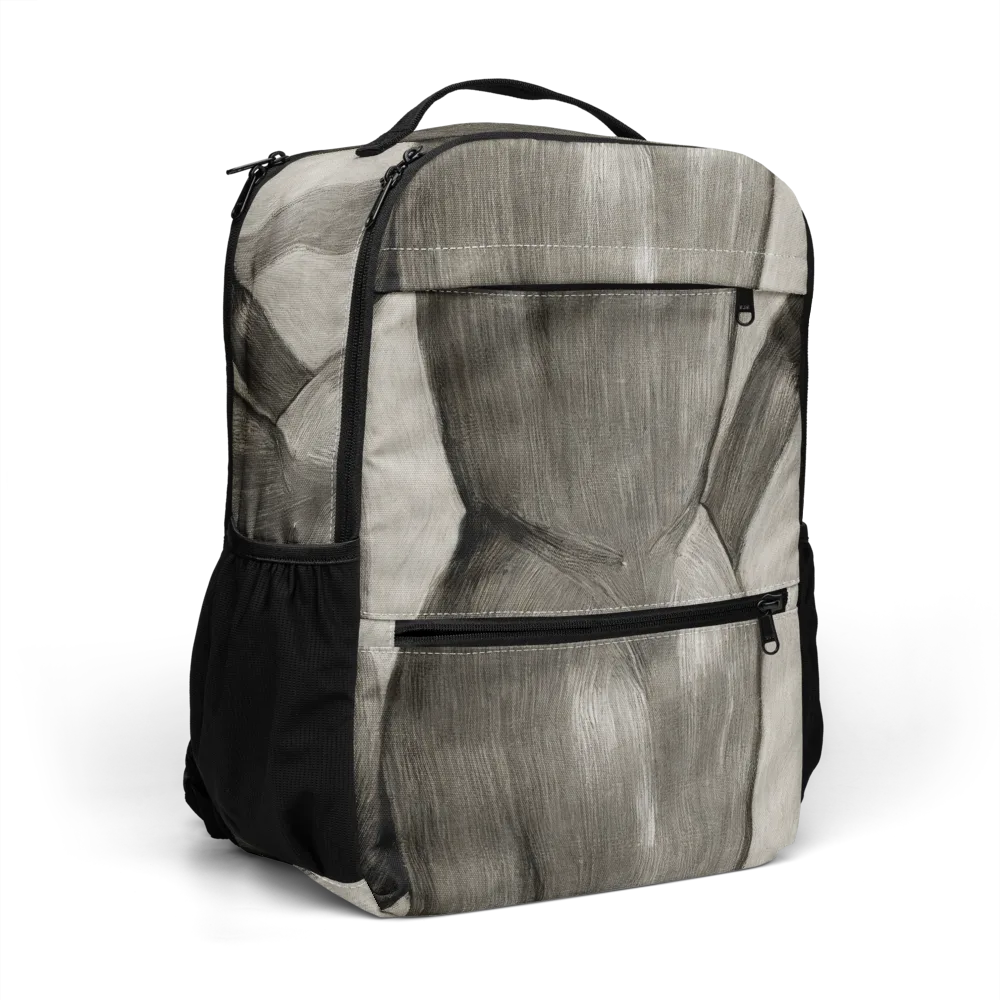 Charcoal Petal on Utility Backpack — Right Front