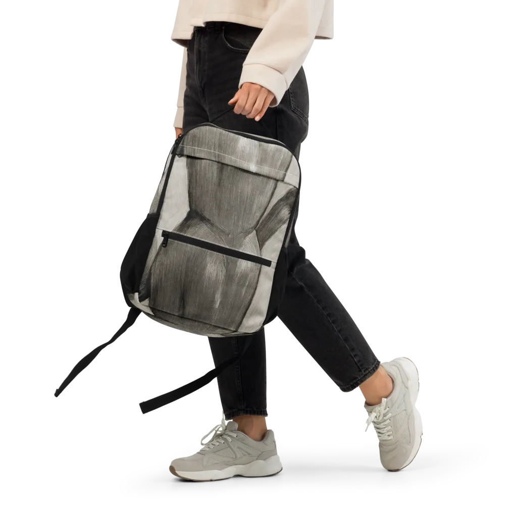 Charcoal Petal on Utility Backpack — Front