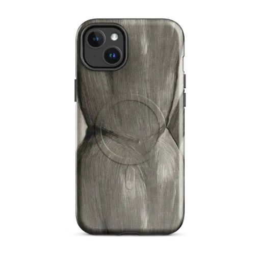 Charcoal Petal on a MagSafe Tough Case for iPhone®