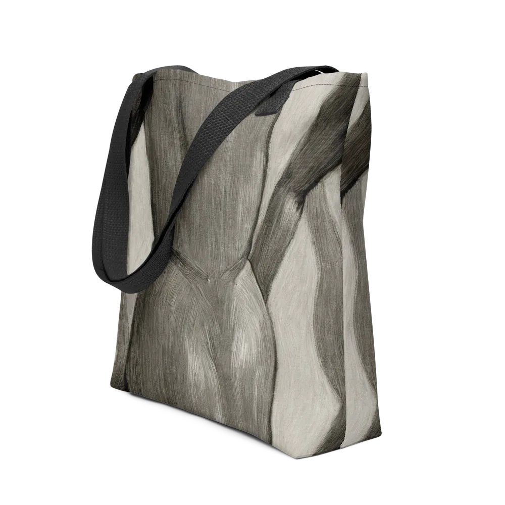 Charcoal Petal on Tote Bag — Front