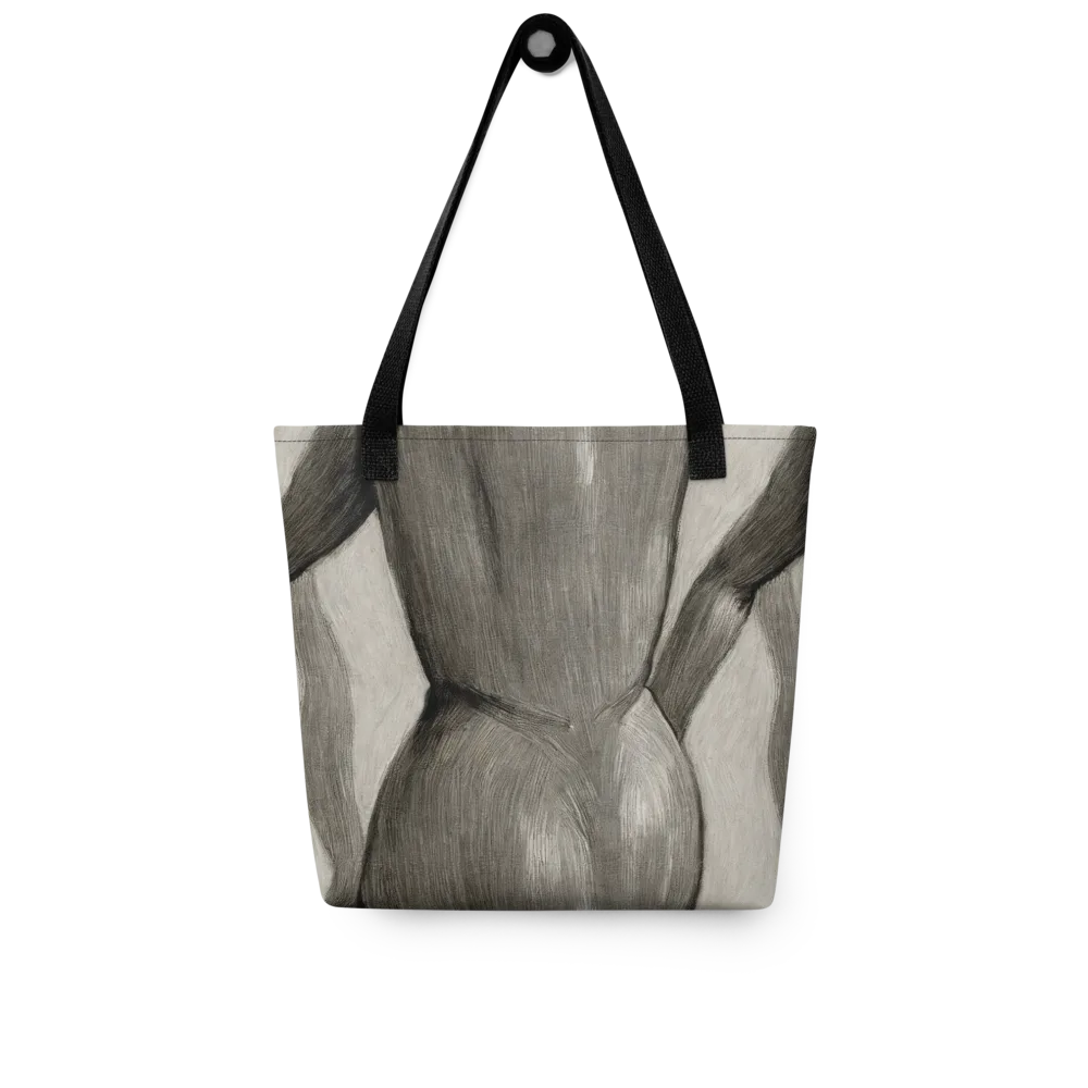 Charcoal Petal on Tote Bag — Front
