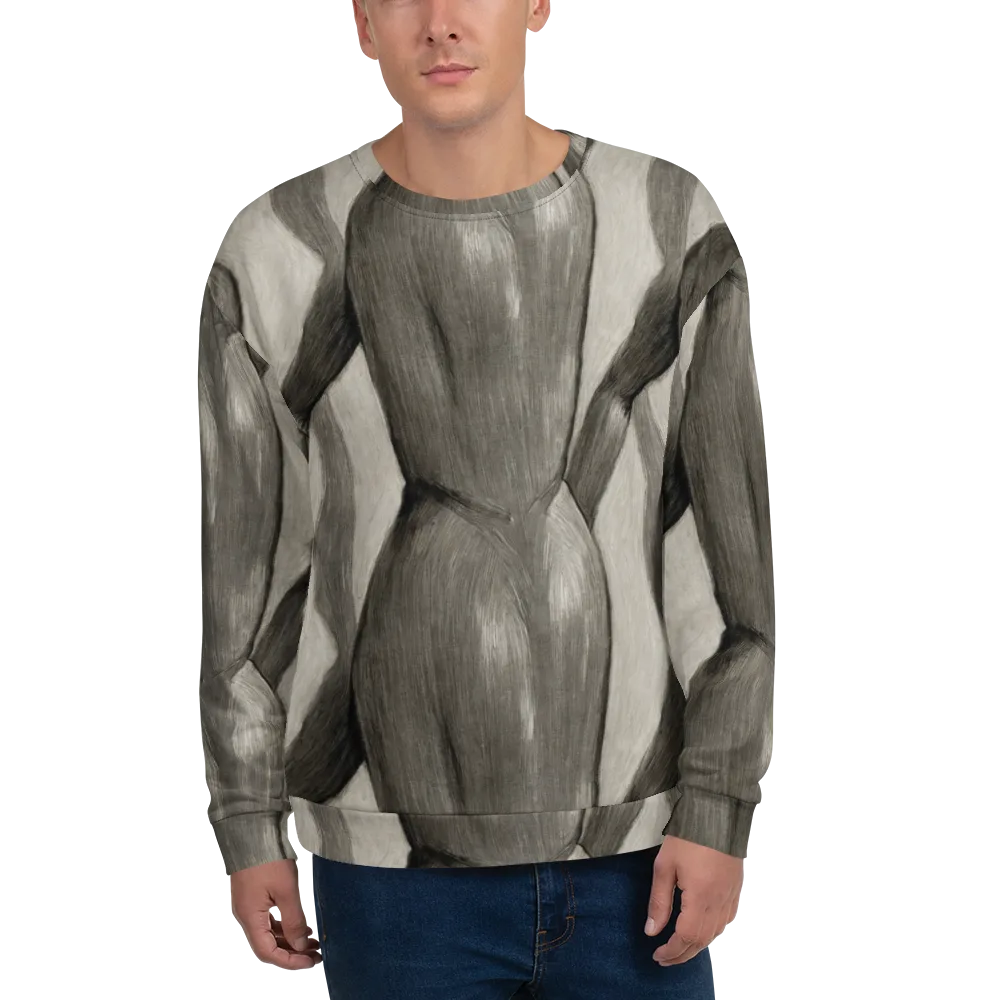Charcoal Petal on Sweatshirt — Front