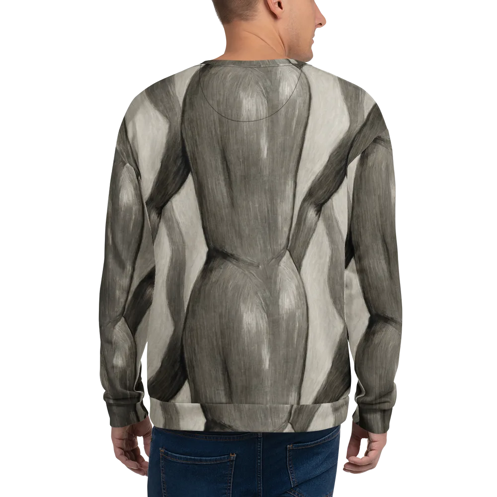 Charcoal Petal on Sweatshirt — Back