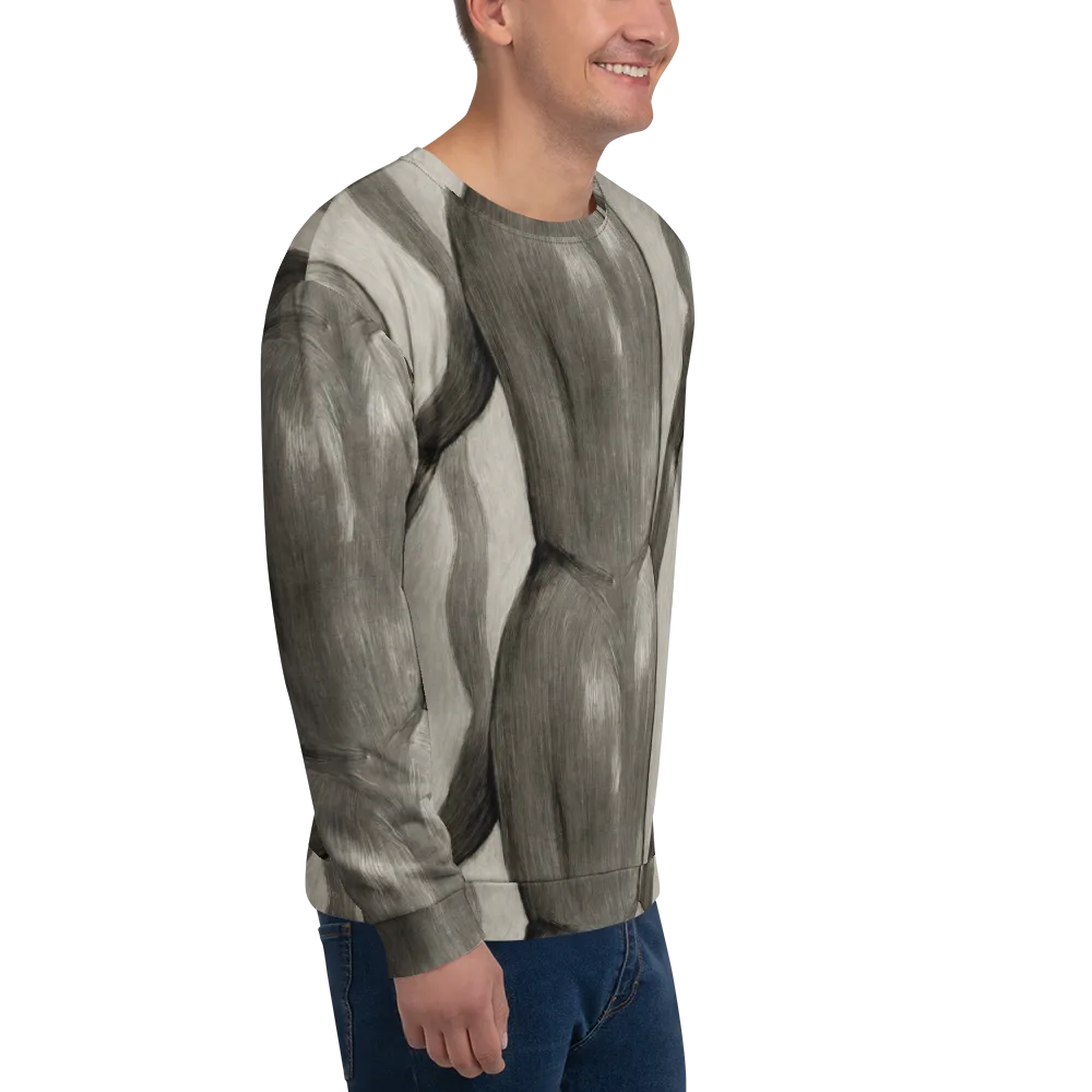 Charcoal Petal on Sweatshirt — Right Front