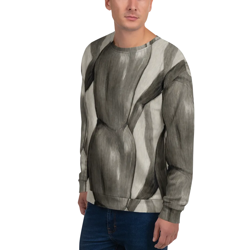 Charcoal Petal on Sweatshirt — Left Front