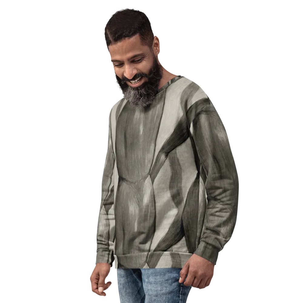 Charcoal Petal on Sweatshirt — Left Front