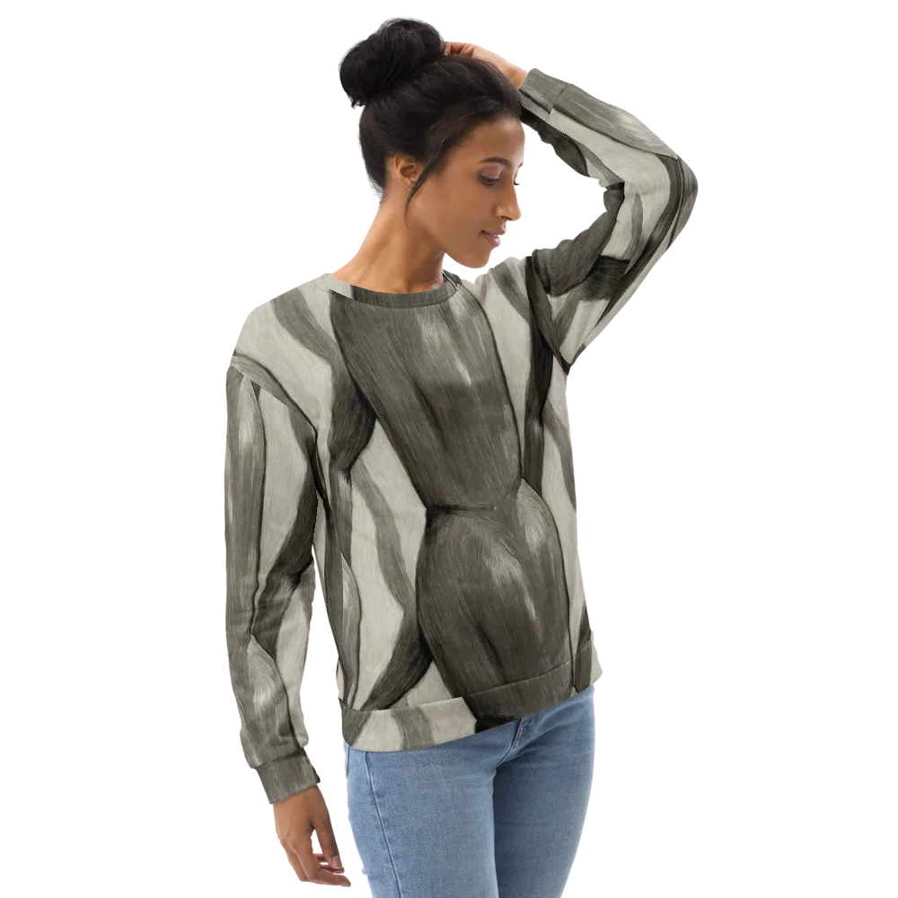 Charcoal Petal on Sweatshirt — Right Front