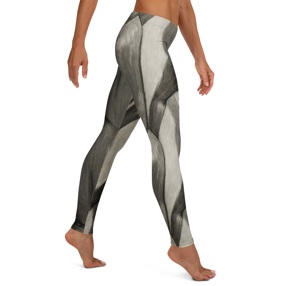 Charcoal Petal on Leggings — Right
