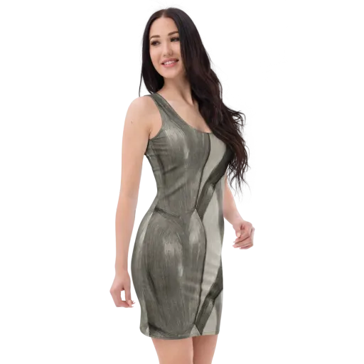 Charcoal Petal on a Bodycon Dress