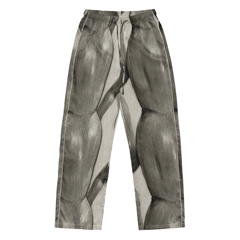 Charcoal Petal on Women's Pajama Pants — Front