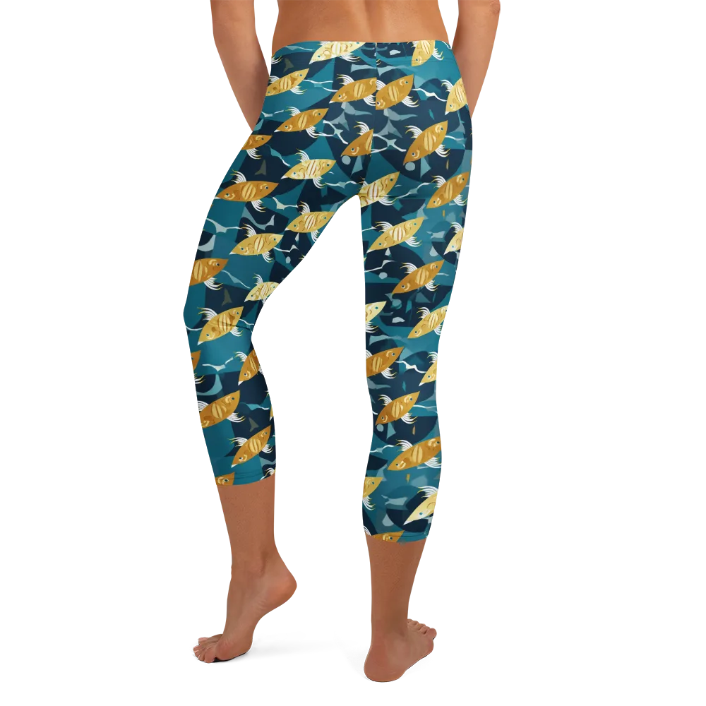 Amber Shoal on Capri Leggings — Back