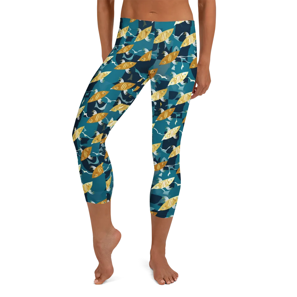 Amber Shoal on Capri Leggings — Front