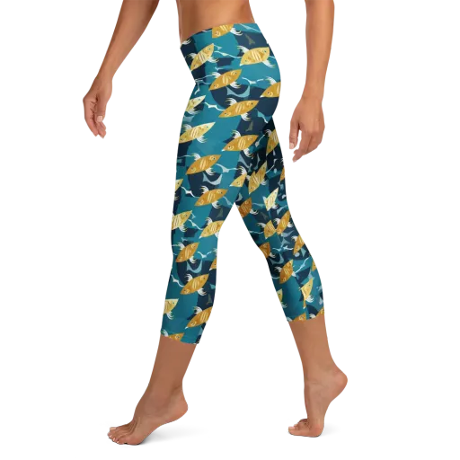Amber Shoal on a Capri Leggings