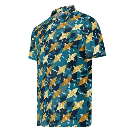 Amber Shoal on a Men's Slim Fit Polo Shirt