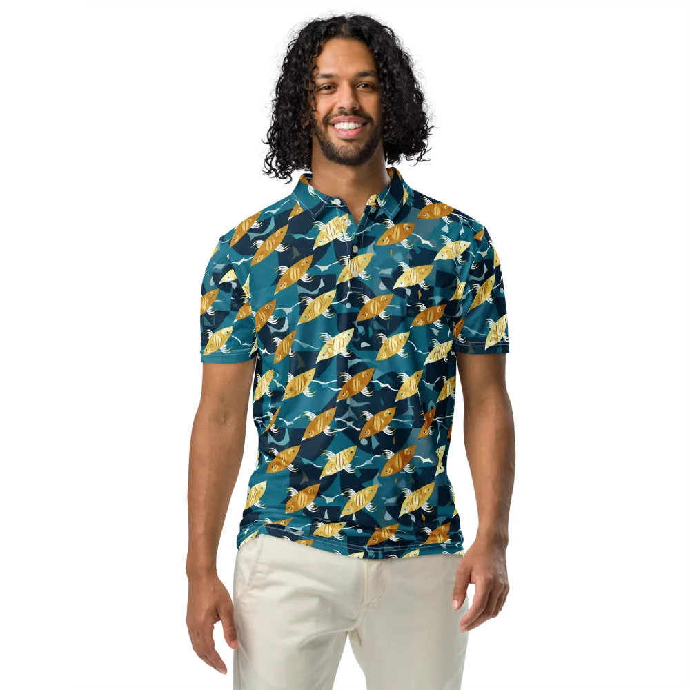 Amber Shoal on Men's Slim Fit Polo Shirt — Front