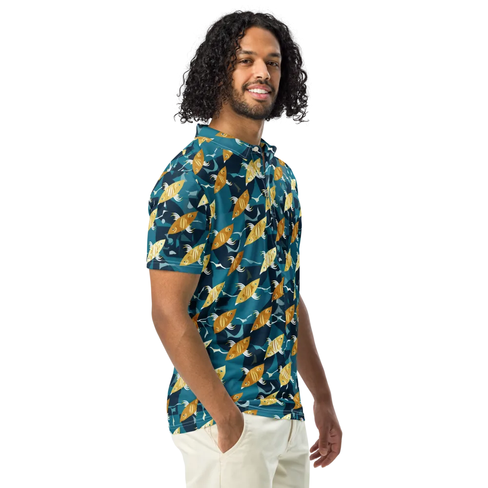 Amber Shoal on Men's Slim Fit Polo Shirt — Right Front