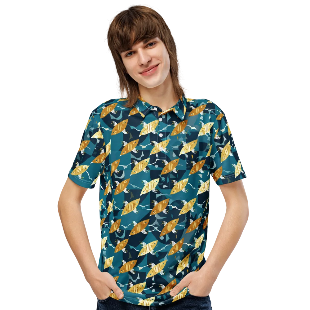 Amber Shoal on Men's Slim Fit Polo Shirt — Front
