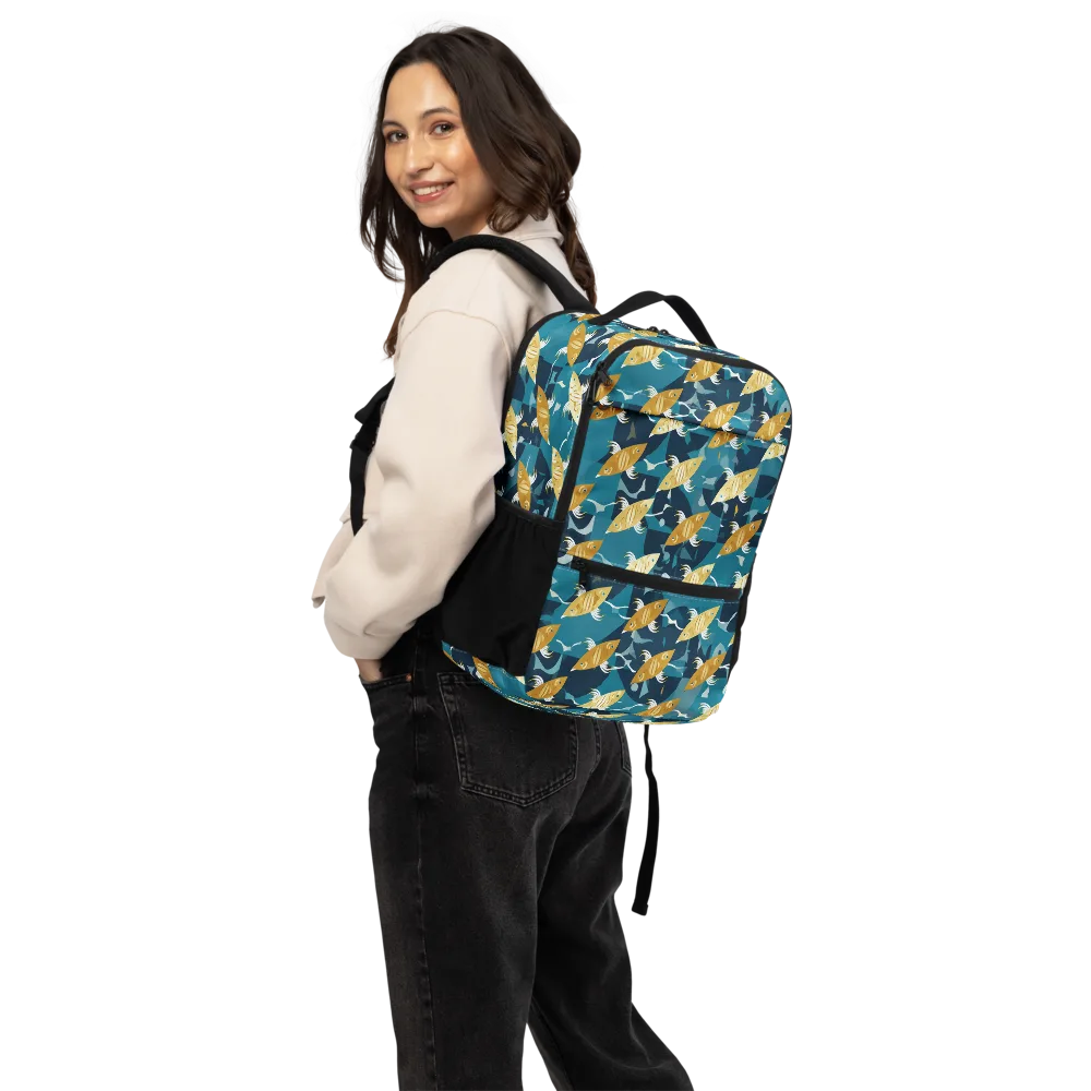 Amber Shoal on Utility Backpack — Back