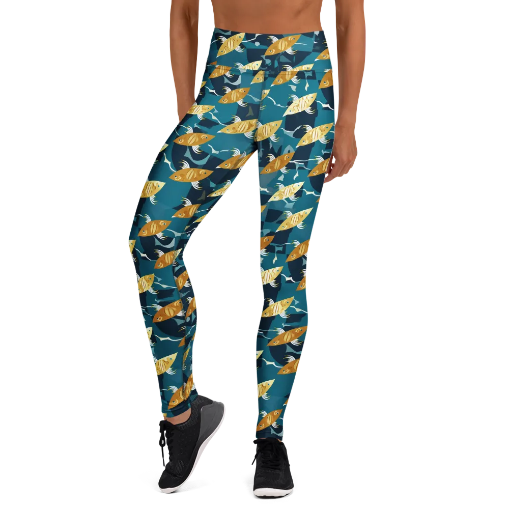 Amber Shoal on Yoga Leggings — Front