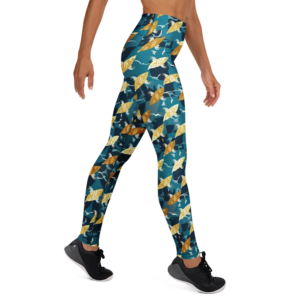 Amber Shoal on Yoga Leggings — Right