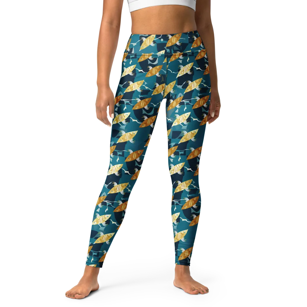 Amber Shoal on Yoga Leggings — Front