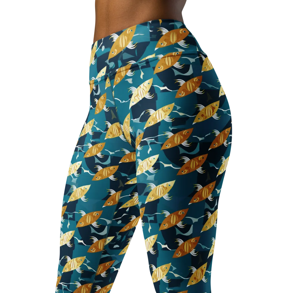 Amber Shoal on Yoga Leggings — Left Front