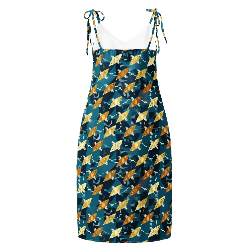 Amber Shoal on Slip Dress — Back