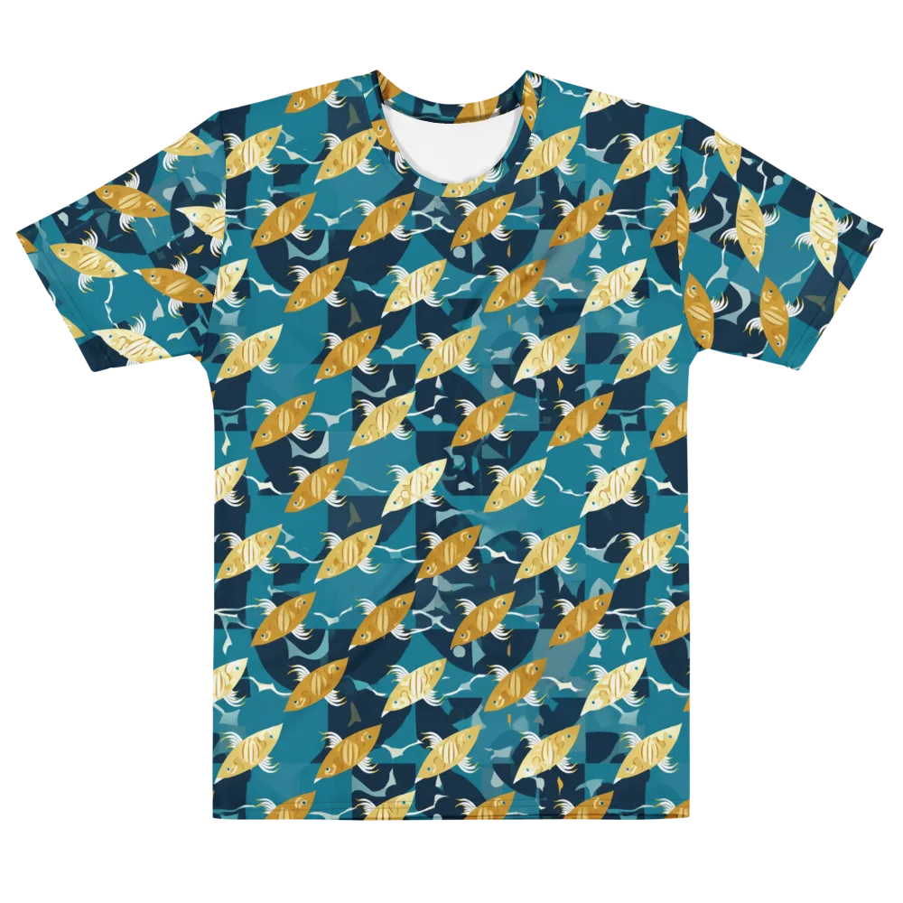 Amber Shoal on Men's Cotton Crew Neck T-Shirt — Front