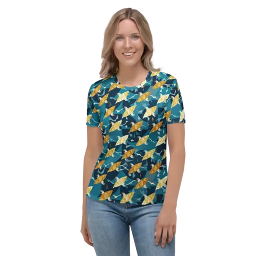 Amber Shoal on a Women's Crew Neck T-Shirt