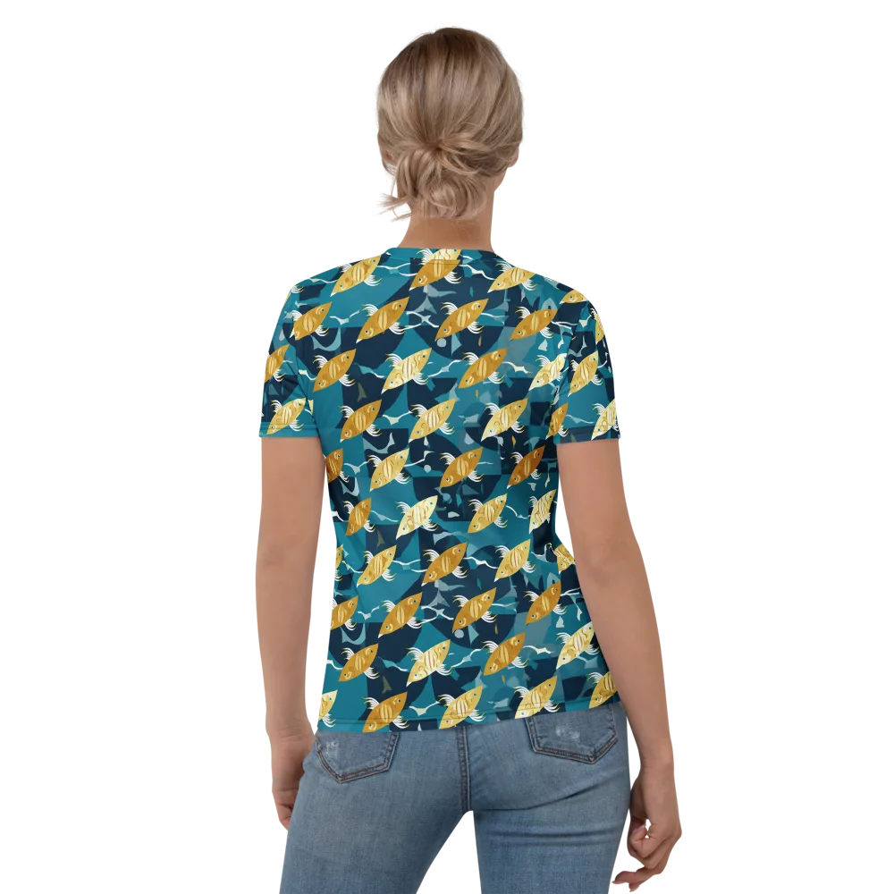Amber Shoal on Women's Crew Neck T-Shirt — Back