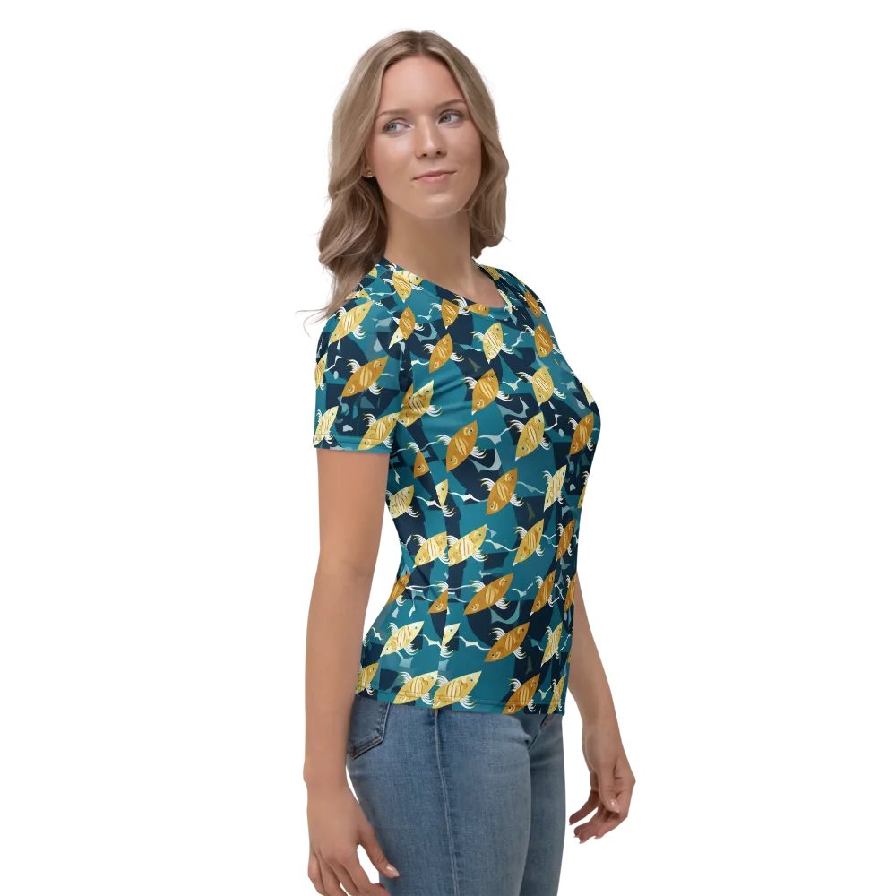 Amber Shoal on Women's Crew Neck T-Shirt — Right