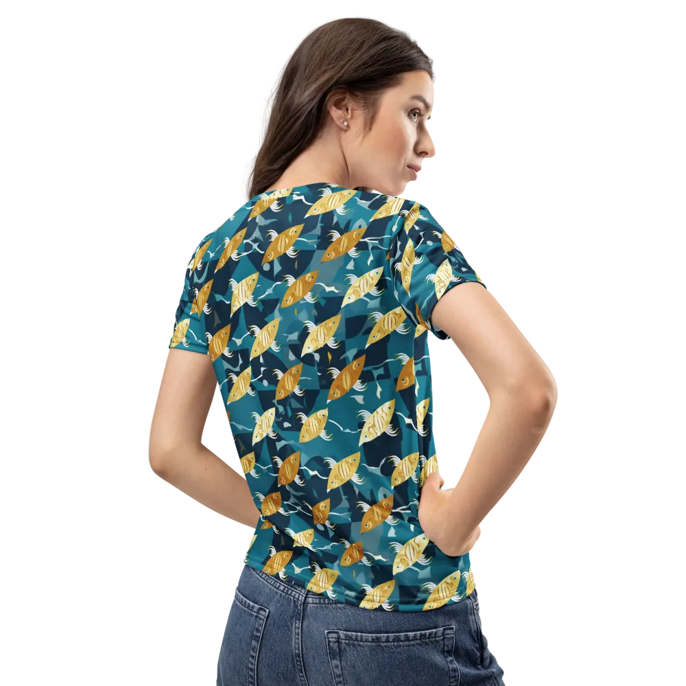 Amber Shoal on Women's Crew Neck T-Shirt — Back