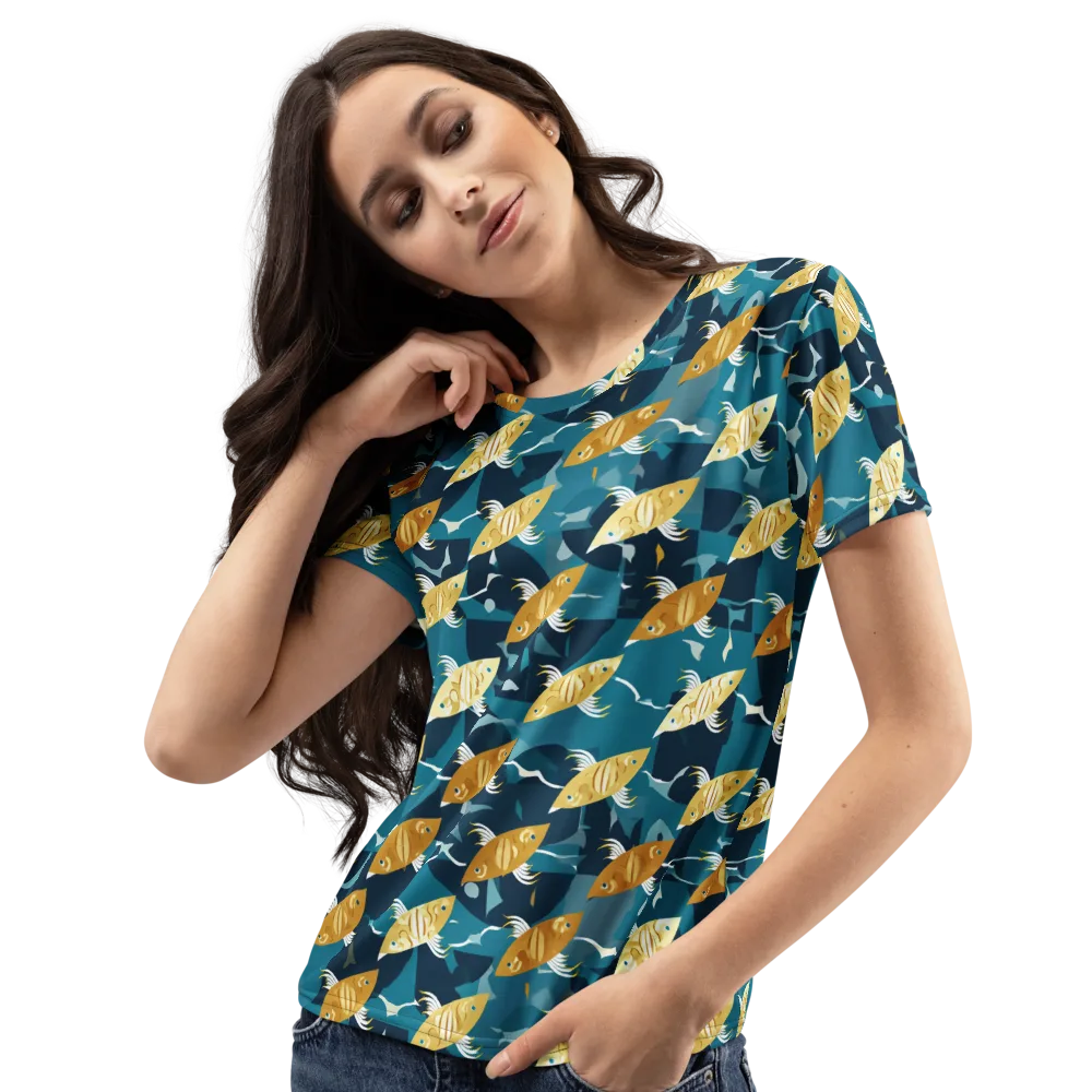 Amber Shoal on Women's Crew Neck T-Shirt — Left Front