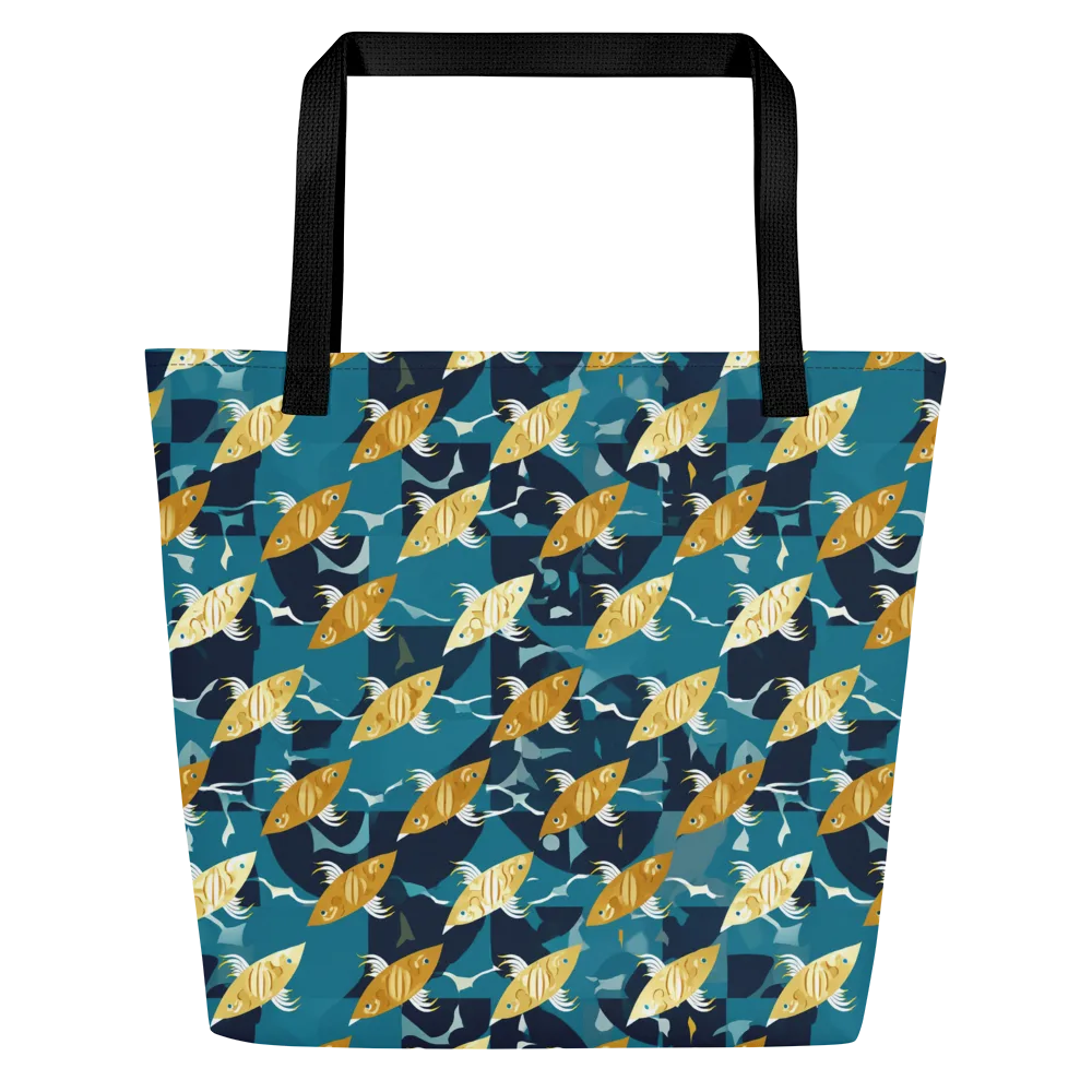 Amber Shoal on Large Tote Bag W/ Pocket — Front