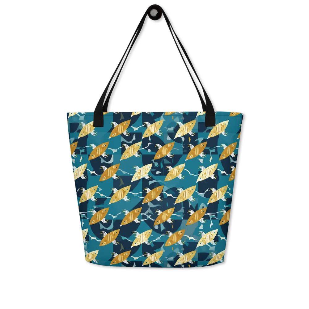 Amber Shoal on Large Tote Bag W/ Pocket — Front