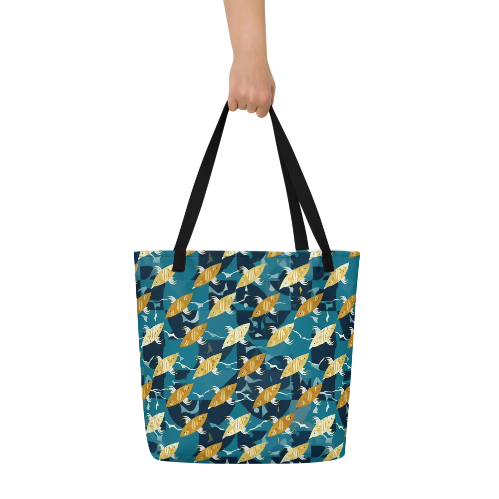 Amber Shoal on Large Tote Bag W/ Pocket — Front