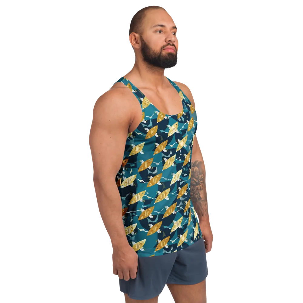 Amber Shoal on Men's Tank Top — Right Front