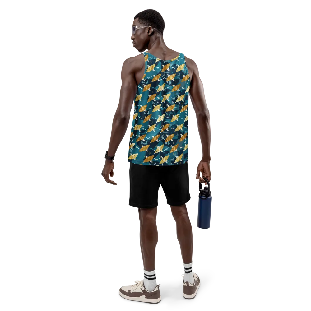 Amber Shoal on Men's Tank Top — Back