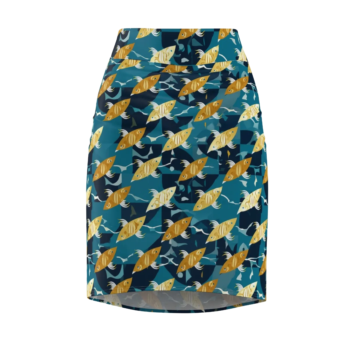Amber Shoal on Pencil Skirt — Front