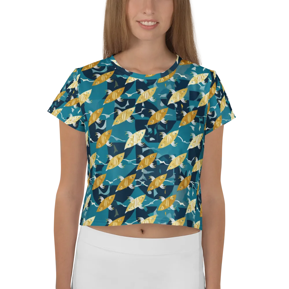 Amber Shoal on Crop Tee — Front