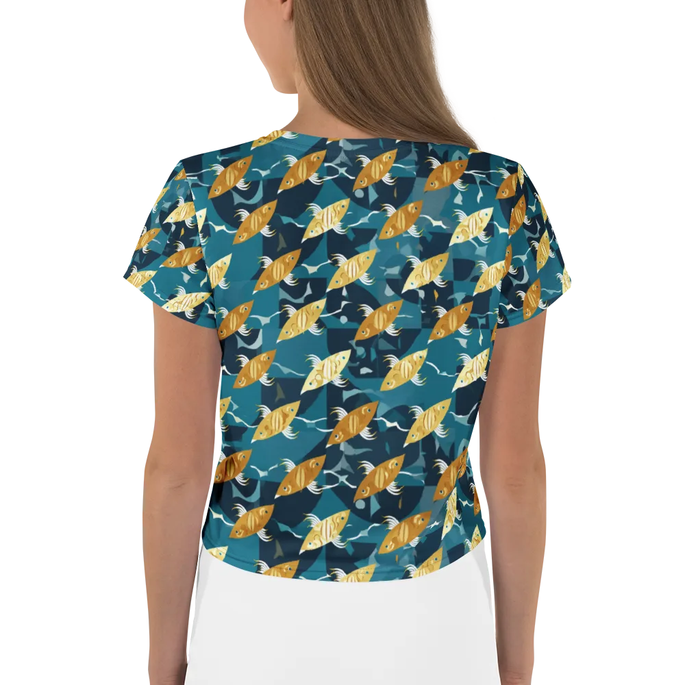 Amber Shoal on Crop Tee — Back