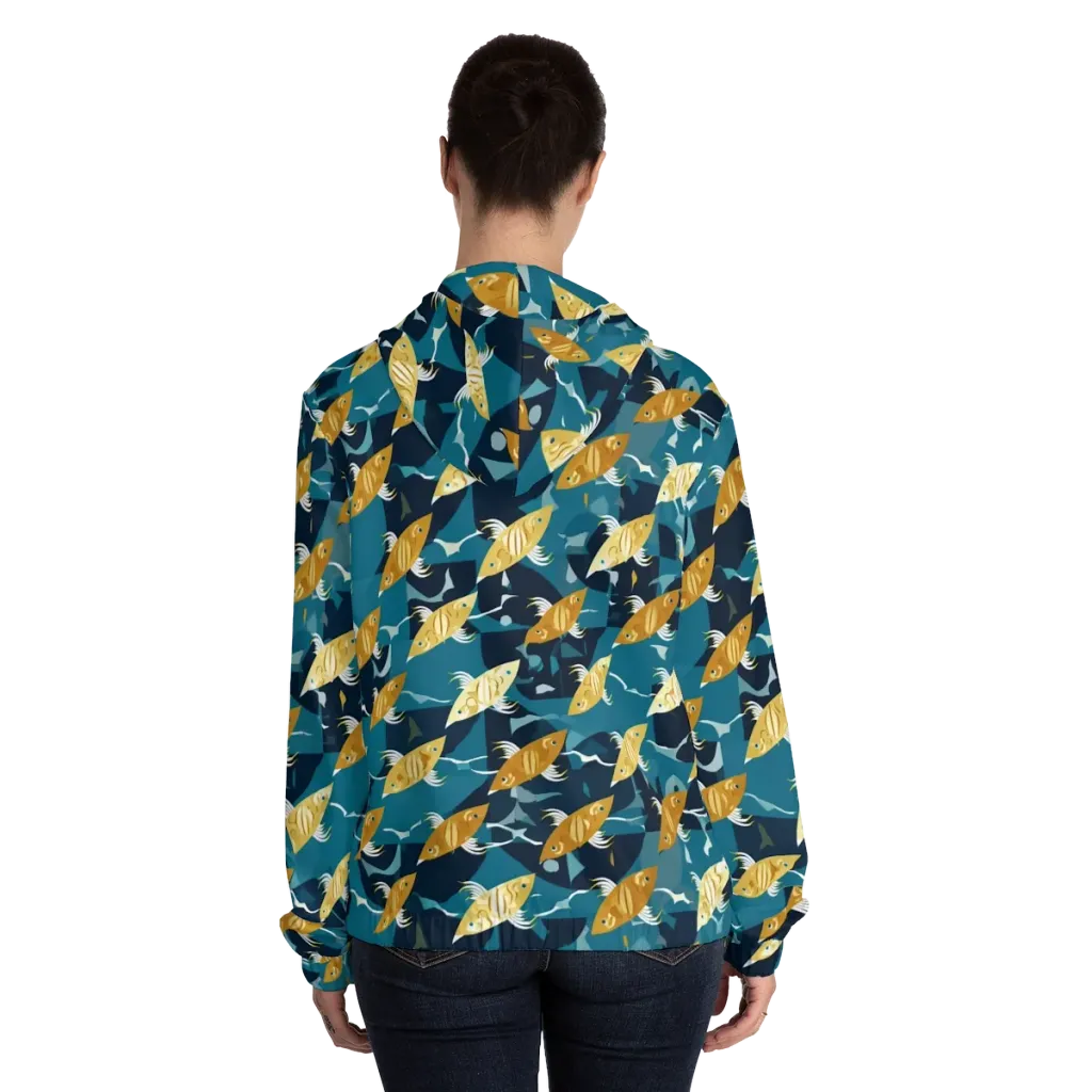 Amber Shoal on Women's Full-Zip Hoodie — Back On Person