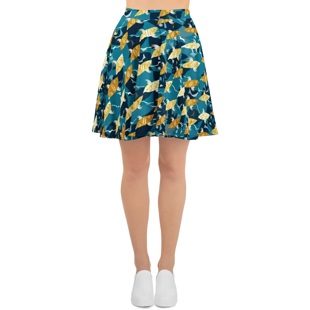 Amber Shoal on Skater Skirt — Front
