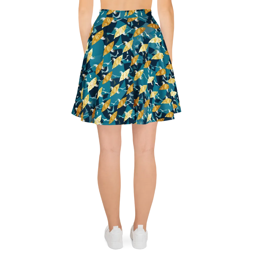 Amber Shoal on Skater Skirt — Back