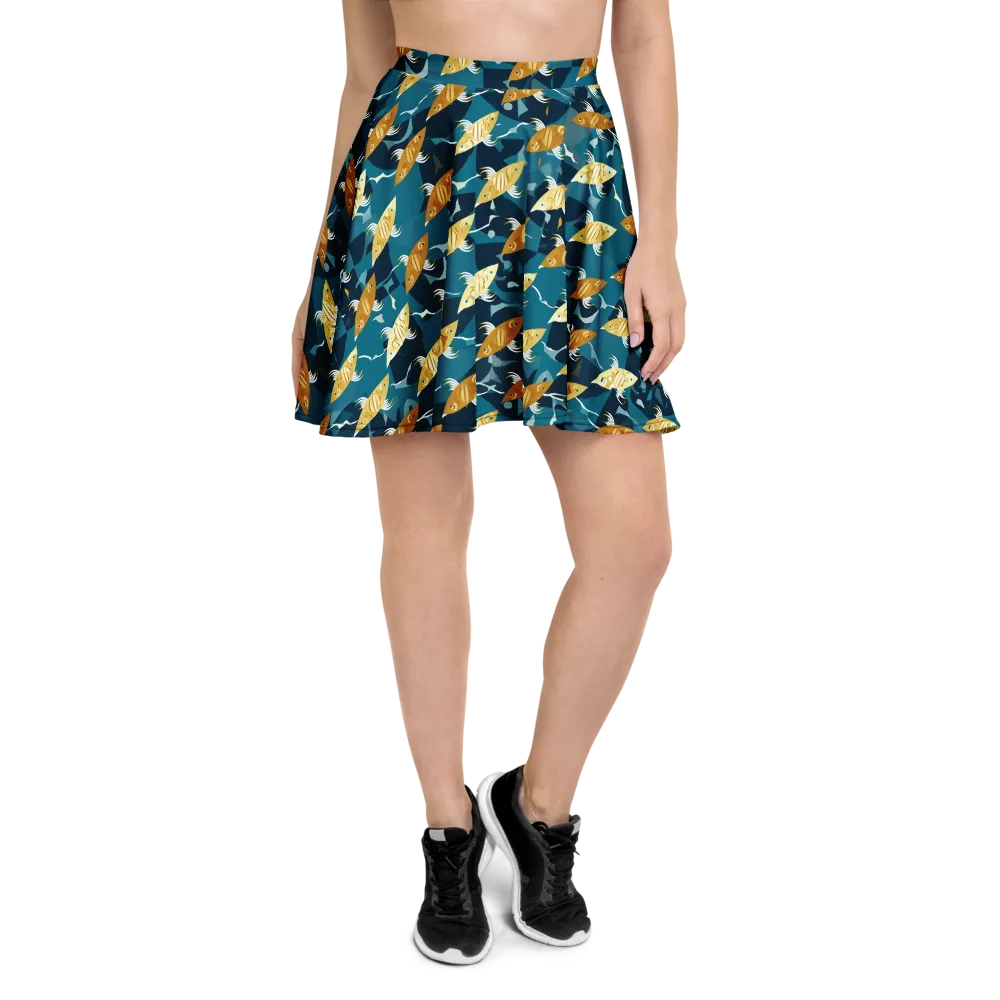 Amber Shoal on Skater Skirt — Front