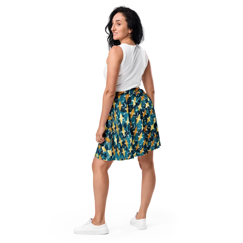 Amber Shoal on Skater Skirt — Back