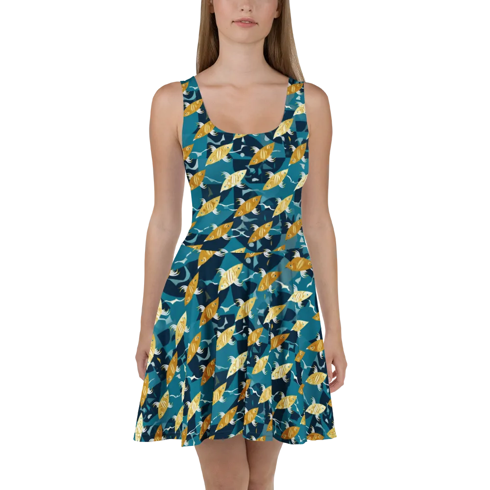 Amber Shoal on Skater Dress — Front