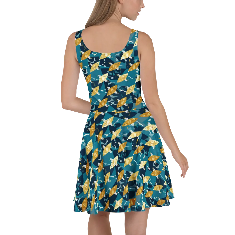 Amber Shoal on Skater Dress — Back
